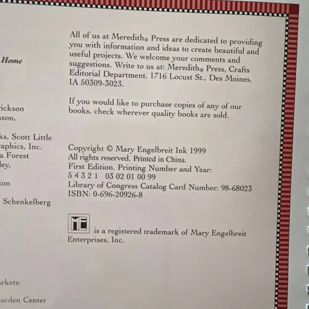 Vtg 1999‎ MARY ENGELBREIT Crafts To Decorate Your Home Book 1st Ed 90s Cottage